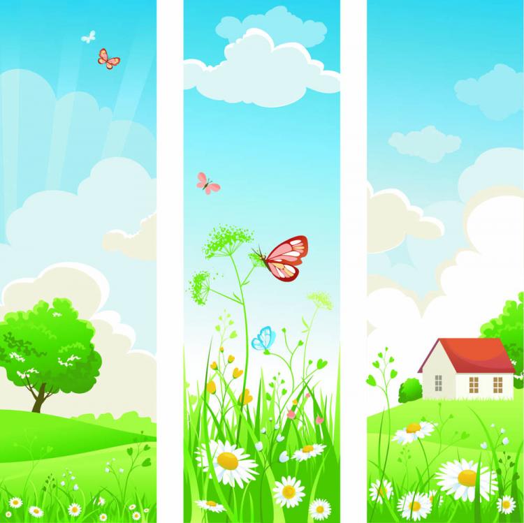 free vector Spring of banner02 vector